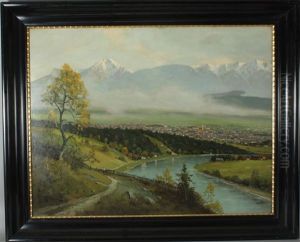 Villach Mit Mittagskogel Vom Wollanig Aus by Reinhart Schinzel