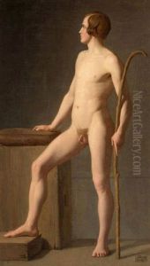 Academie De Jeune Homme Debout, Carl Frorup by August Heinrich Georg Schiott