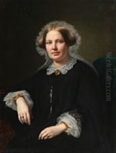 Portrait Of A Woman, Presumably Lady Sponneck by August Heinrich Georg Schiott