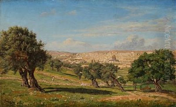 Jerusalem Set Fra Oliebjerget - view 1