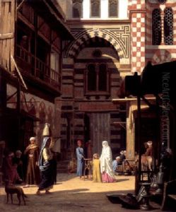 The Marketplace, Cairo by August Heinrich Georg Schiott