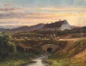 A Summer's Night In Lonstrup by Niels Frederik Schiottz-Jensen