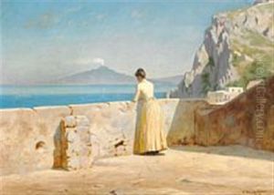 Woman On A Terrace