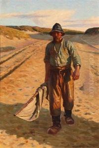 A Fisherman by Niels Frederik Schiottz-Jensen