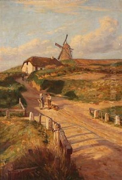 A Danish Village Road - view 1
