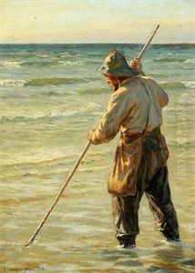 A Fisherman by Niels Frederik Schiottz-Jensen