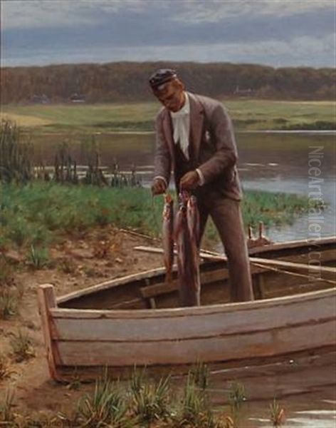 The Young Student With The Day's Catch - view 1