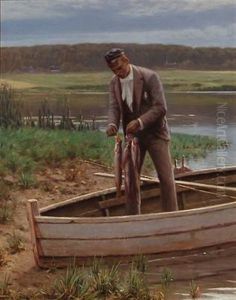 The Young Student With The Day's Catch