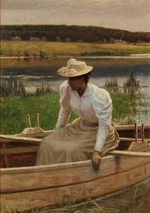 A Woman In A Rowboat