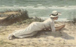 Summer On The Dunes by Niels Frederik Schiottz-Jensen