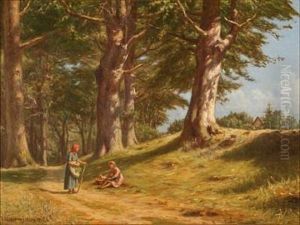 Two Women On A Forest Road Two Women On A Forest Road