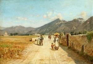 Italian Landscape From Vesuv