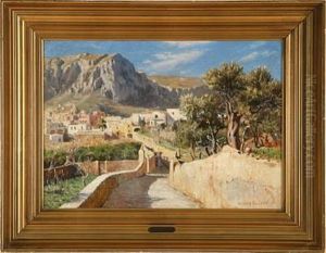 Sunny Day On Capri, Italy by Niels Frederik Schiottz-Jensen