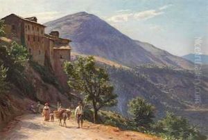 Landskab Fra Sabinerbjergene. Anticoli