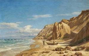 Parti Fra Lonstrup Strand by Niels Frederik Schiottz-Jensen