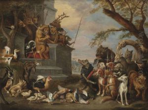 Reynard Accused By Ysengrim At King Noble's Court