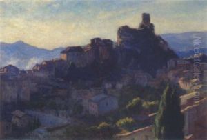 Sonnenuntergang Uber Olevano Romano