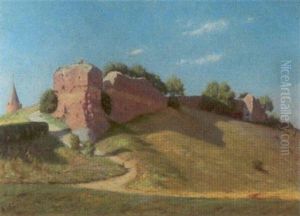 Borgruin by Niels Frederik Schiottz-Jensen