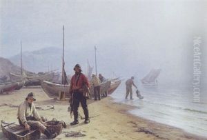 Havgus, Fiskerne Gar I Land. Lonstrup