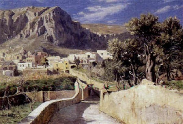 Parti Fra Capri Med Den Stejle Vej Op Til Kejser Tiberius' Villa - view 1