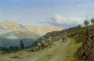 Pa Hjemvejen, Sabinerbjergende by Niels Frederik Schiottz-Jensen