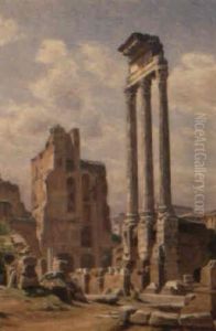 Parti Fra Forum Romanum by Niels Frederik Schiottz-Jensen