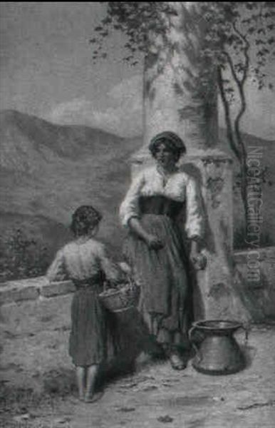 Piger I En Loggia, Anticoli - view 1