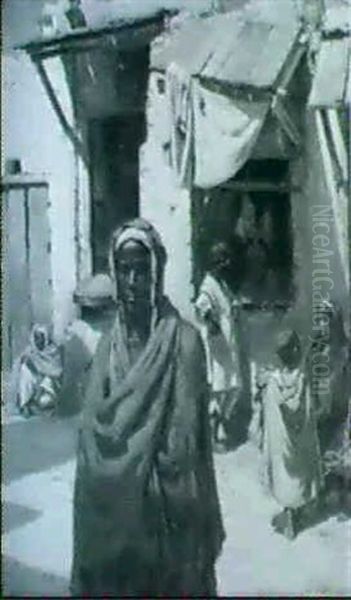 Arabs In A Street, Tunis - view 1