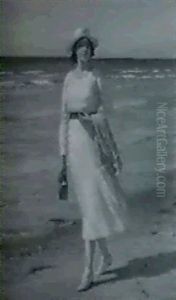 Kvinna Pa Strand Kvinna Pa Strand