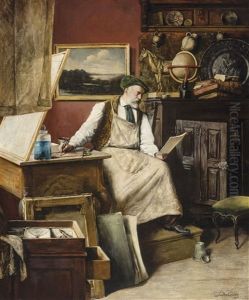The Artist In His Studio (self Portrait) by Joseph Schippers