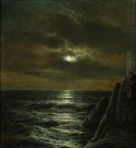 Maanlicht Over De Zee by Joseph Schippers