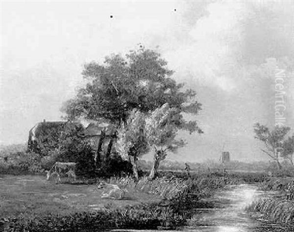 A Farm In A Polder Landscape - view 1