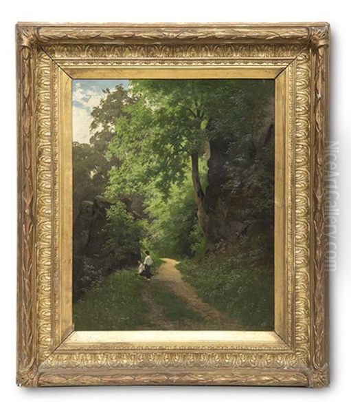Kinder In Der Waldlandschaft Bei Baden-baden - view 1