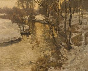 Zima Nad Lohe by Carl Cowen Schirm