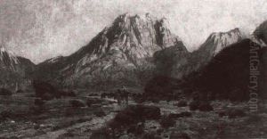Gebirgslandschaft In Pal,stina Bei Abendsonne