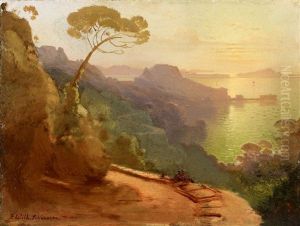 Southern Coastal Landscape by August Wilhelm Ferdinand Schirmer