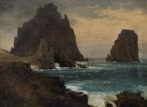 Felsen Bei Capri by August Wilhelm Ferdinand Schirmer