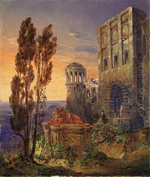 Italienische Landschaftsphantasie - view 1