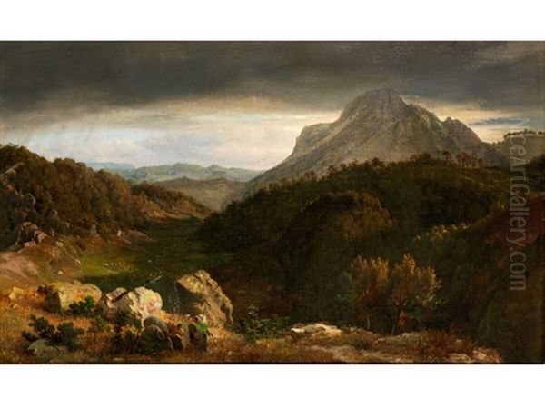 Bergige Abendlandschaft - view 1