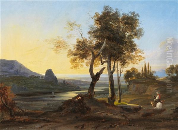 Italianisierende Rheinlandschaft - view 1