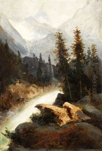 Gebirgslandschaft by Johann Wilhelm Schirmer