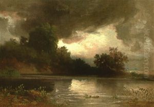 Landschaft Mit Gewasser by Johann Wilhelm Schirmer