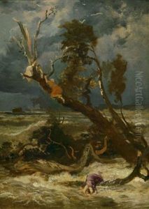 Die Sintflut by Johann Wilhelm Schirmer