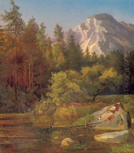 Alpenlandschaft by Johann Wilhelm Schirmer