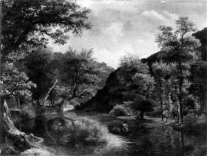 Mittelgebirgslandschaft by Johann Wilhelm Schirmer
