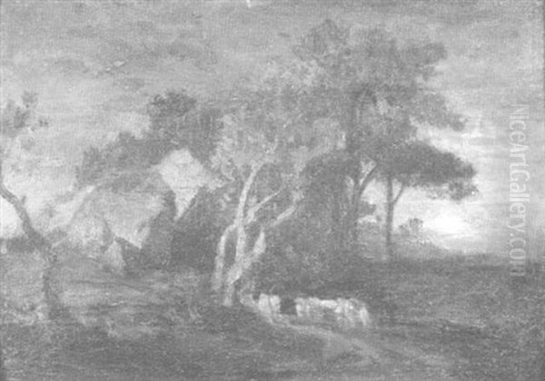 Landschaft Mit Alten Baumen - view 1