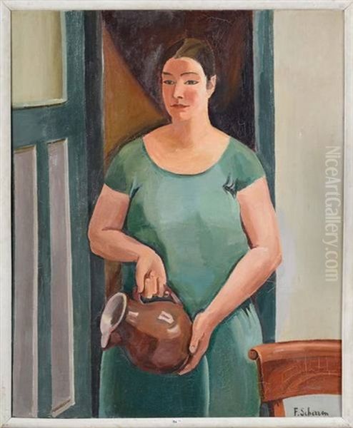 Femme A La Cruche Et Esquisse (recto-verso) - view 1