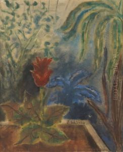 Interieur De Serre by Ferdinand Schirren