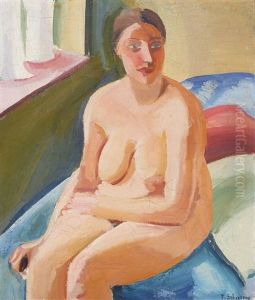 Nu Sur Un Lit by Ferdinand Schirren