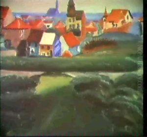 Paysage A Bredene by Ferdinand Schirren